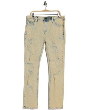 RTA Clayton Distressed Skinny Jeans - Natural