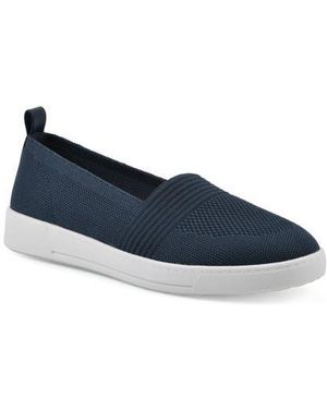 White Mountain Upright Woven Slip-On Sneaker - Blue