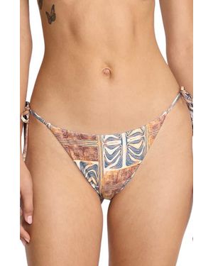 Volcom Emma Rushton Tie Bikini Bottoms - Blue