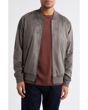 Robert Barakett Renoir Blade Collar Faux Suede Jacket - Brown