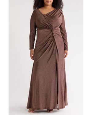floral long dresses formal Floral-Sequin Strapless Long Formal Dress