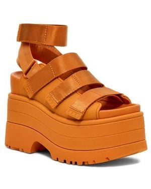UGG Goldenrise Ankle Strap Platform Sandal - Orange