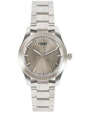 Fendi Shadow Guilloche Dial Bracelet Watch, 40Mm - Gray