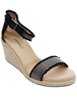 Vaneli Layry Wedge Sandal - Metallic