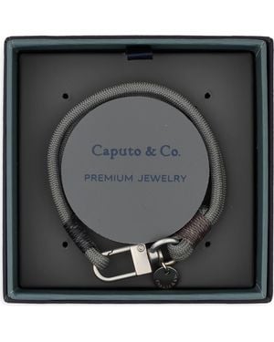 Caputo & Co. Nylon Cord Bracelet - Gray