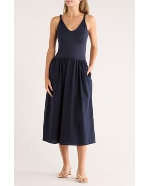 Tart Collections Rosalba Sleeveless Fit & Flare Midi Dress - Blue