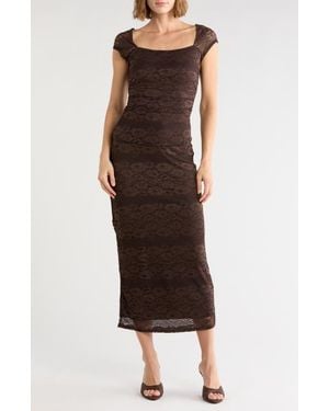 AFRM LOS ANGELES Rini Daisy Top & Skirt Set - Black