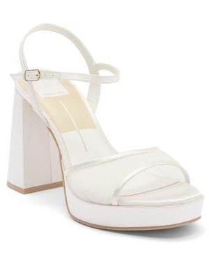 Dolce Vita Preya Platform Sandal - White