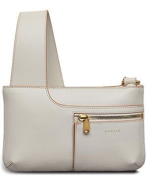 Radley Pockets Mini Zip Top Crossbody Bag - White