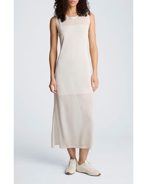 Kenneth Cole Semisheer Sleeveless Knit Dress - White
