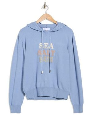 DR2 by Daniel Rainn Sea Hooded Sweater - Blue