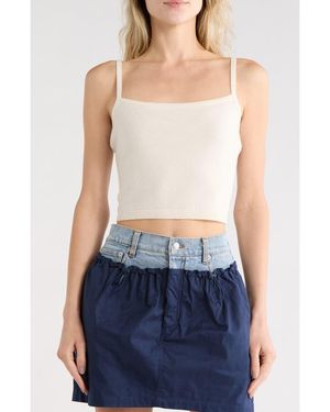 Jonathan Simkhai Vance Cashmere Crop Camisole - White