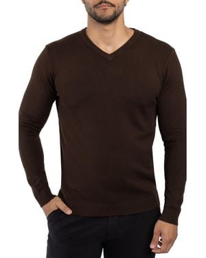 Xray Jeans V-Neck Rib Knit Sweater - Black