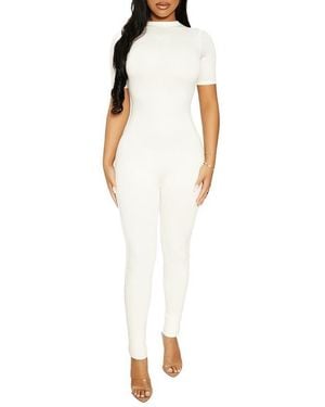 Naked Wardrobe The Nw T Jumpsuit - White