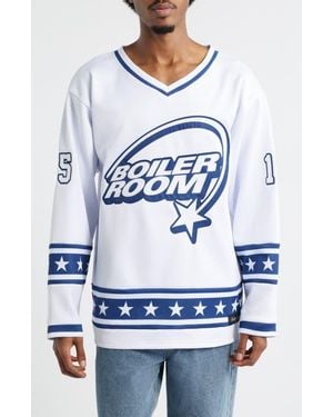 BOILER ROOM Oversize Hockey Jersey - Gray