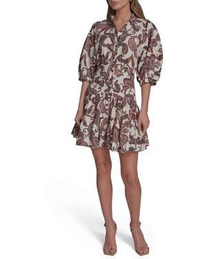 BCBGMAXAZRIA Print Tiered Dress - Multicolor