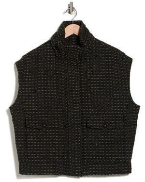 Rag & Bone Amina Tweed Vest - Black