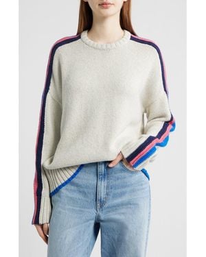 Faherty Summit Heirloom Organic Cotton Sweater - Blue