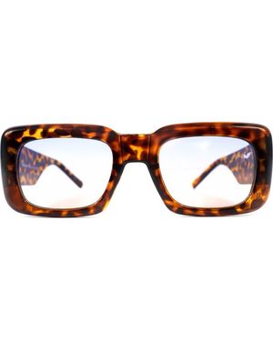 Wisdom Frame 1 63Mm Square Sunglasses - Brown