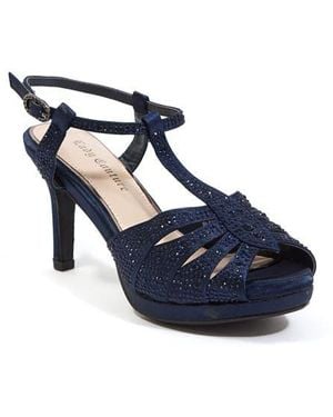 Lady Couture Midnight Rhinestone Sandal - Blue