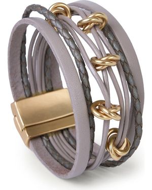 Saachi Mulistrand Knot Bracelet - Gray