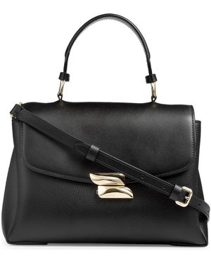 LK Bennett Darcie Leather Top Handle Bag - Black
