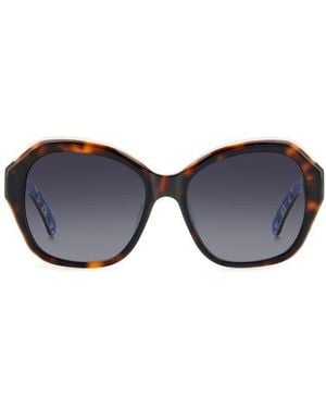 Kate Spade 55Mm Lottie Butterfly Sunglasses - Blue