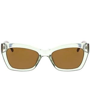 Roxy Swept 55Mm Rectangular Sunglasses - Multicolor