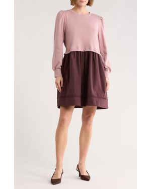 drop waist dress for fall Pink Corduroy Collared Sally Dress main image 0