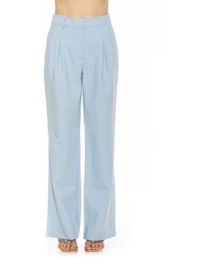 Alexia Admor Ellie Pleated Wide Leg Pants - Blue