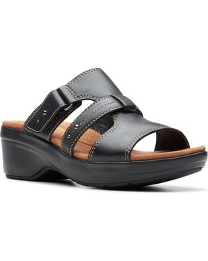 Clarks Tuleah Jane Slide Sandal - Blue