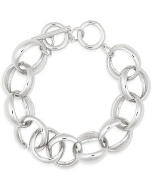 Leith Linked Line Bracelet - White
