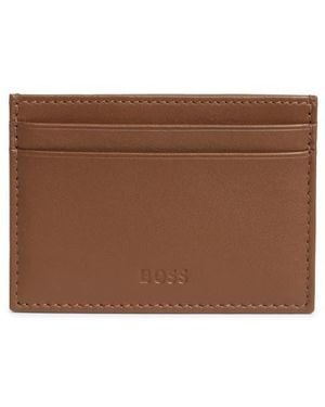 BOSS Randy Leather Card Case Randy Leather Card Case - Brown