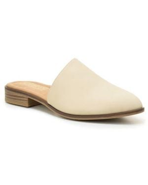 Catherine Malandrino Asymmetric Mule Flat - White