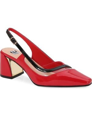 Ninety Union Regine Slingback Pump - Red