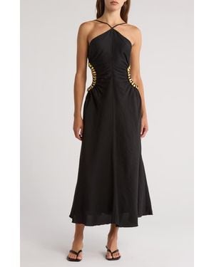 Cult Gaia Silvia Halter Dress - Black