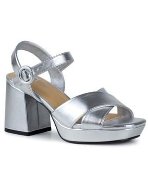 Ninety Union Emelyn Platform Ankle Strap Sandal - White