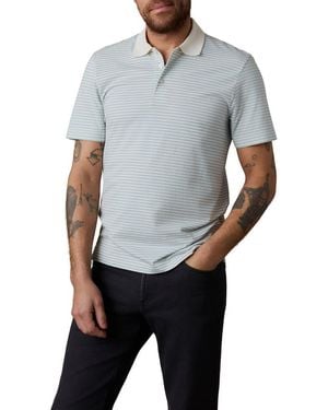 Faherty Movement Piqué Knit Polo - Gray