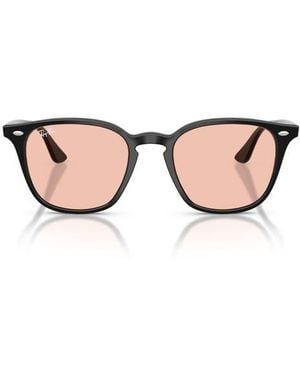 Ray-Ban 52Mm Polarized Gradient Square Sunglasses - Pink