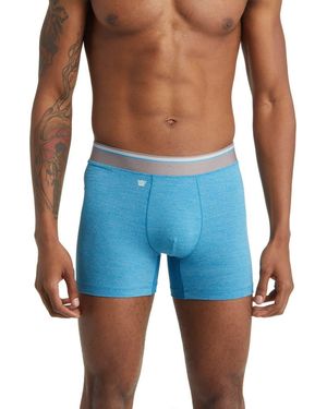 Mack Weldon Airknitx Performance Boxer Briefs - Blue