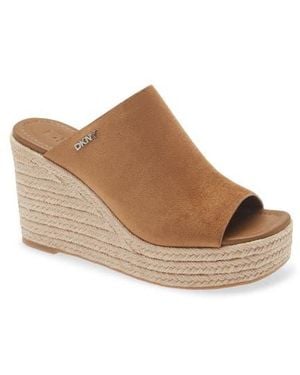 DKNY Maryn 2 Espadrille Wedge Sandal - Brown