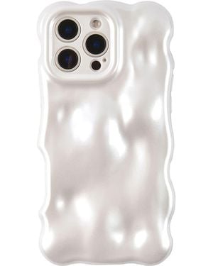 Auramma Pearly Bubbles Iphone 16 Pro Max Case - White