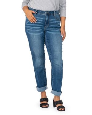 Slink Jeans High Waist Boyfriend Jeans - Blue