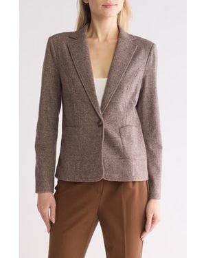 Amanda + Chelsea Herringbone Sport Coat - Brown