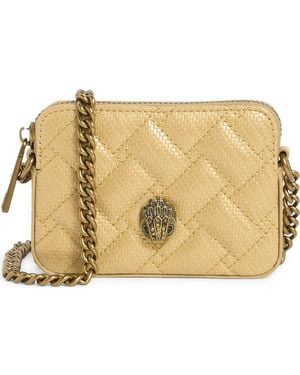 Kurt Geiger Micro Kensington Faux Leather Camera Bag - Metallic