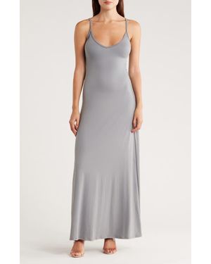 Go Couture V-Neck Maxi Dress - White