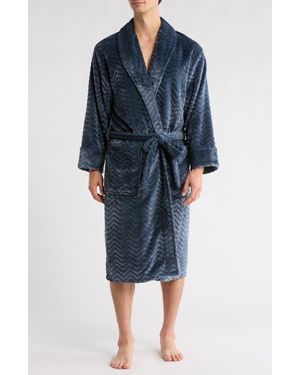 Daniel Buchler Herringbone Robe - Blue