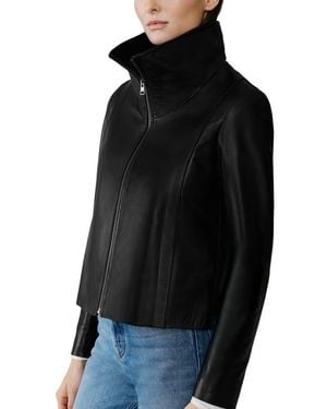 SOIA & KYO Paula Leather Jacket - Black