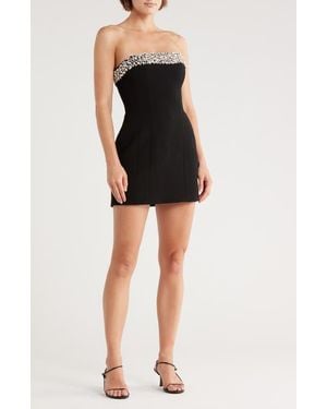 A.L.C. Elsie Strapless Embellished Mini Dress - Black