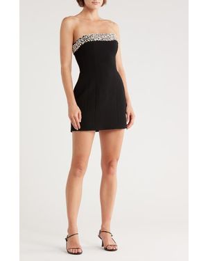 A.L.C. Elsie Crystal Embellished Strapless Minidress - Black